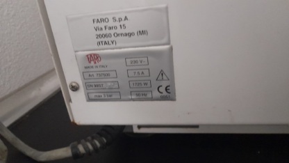 Secondhand Faro Easy 22 Liters Autoclave - Image 2