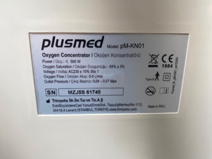 Secondhand Plusmed PM-KN01 5L/min Oxygen Concentrator - Image 6