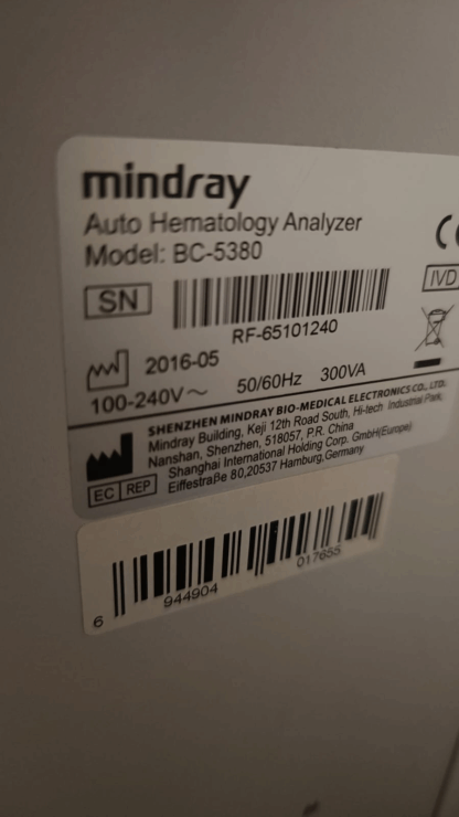 Secondhand Mindray BC-5380 Hemogram Device - Image 4