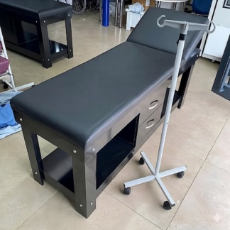 İkinci El Egeli Siyah Çekmeceli Ahşap Muayene Masası