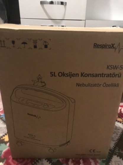 İkinci El Respirox KSW-5 5L/dk Oksijen Konsantratörü - Görsel 4