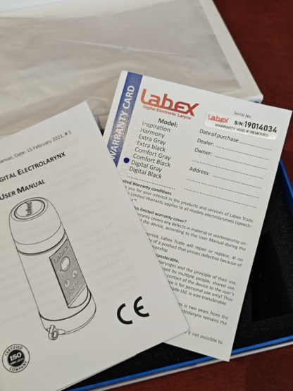 Secondhand Labex Digital Gray Electrolarynx - Image 5