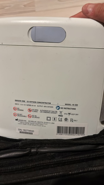 Secondhand Inogen One G3 2.2kg Portable Oxygen Concentrator - Image 3
