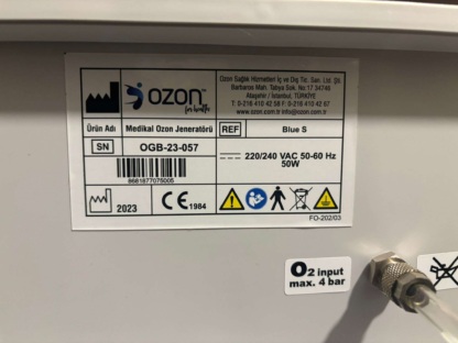 Secondhand Turkozone Blue S Ozone Generator - Image 3