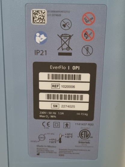 Secondhand Philips Respironics Everflo 5L/min Oxygen Concentrator - Image 4