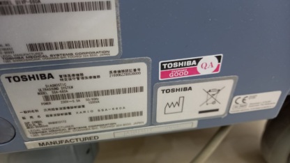 Secondhand Toshiba Xario SSA-660A Ultrasound Machine - Image 3