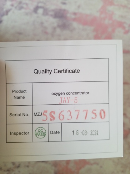 Secondhand Longfian JAY-5 5L/min Oxygen Concentrator - Image 4