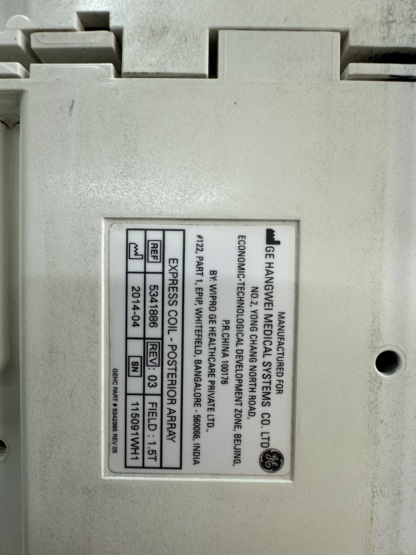 Secondhand GE Signa Excite HDe/HDxt 1.5T 5341886 Posterior Array MRI Coil - Image 2