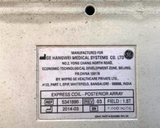 İkinci El GE Signa Excite HDe/HDxt 1.5T 5341886 Posterior Array MR Coil