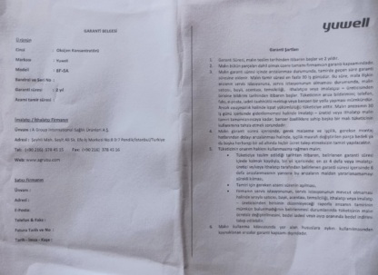 İkinci El Yuwell 8F-5A 5L/dk Oksijen Konsantratörü - Görsel 3