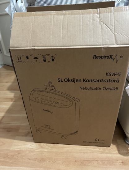 İkinci El Respirox KSW-5 5L/dk Oksijen Konsantratörü
