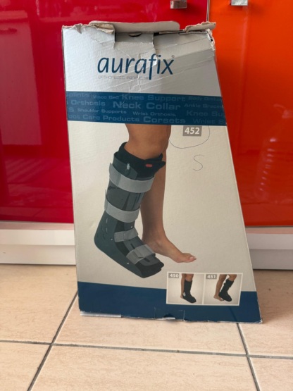 İkinci El Aurafix Air Walking Boot 452A Small Ayak Bileği Stabilizasyon Ortezi - Görsel 3