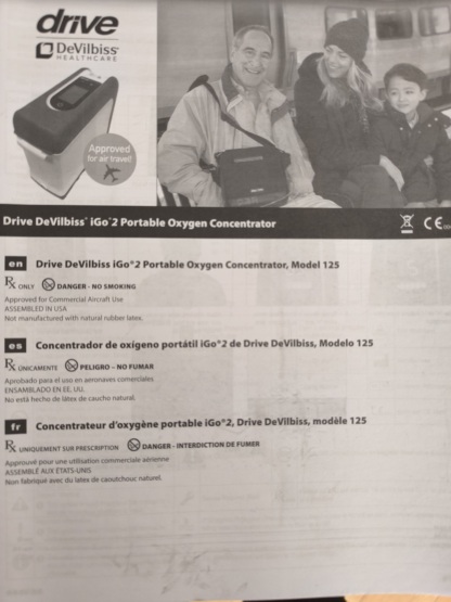 İkinci El Devilbiss iGo 2 5kg Taşınabilir Oksijen Konsantratörü - Görsel 2