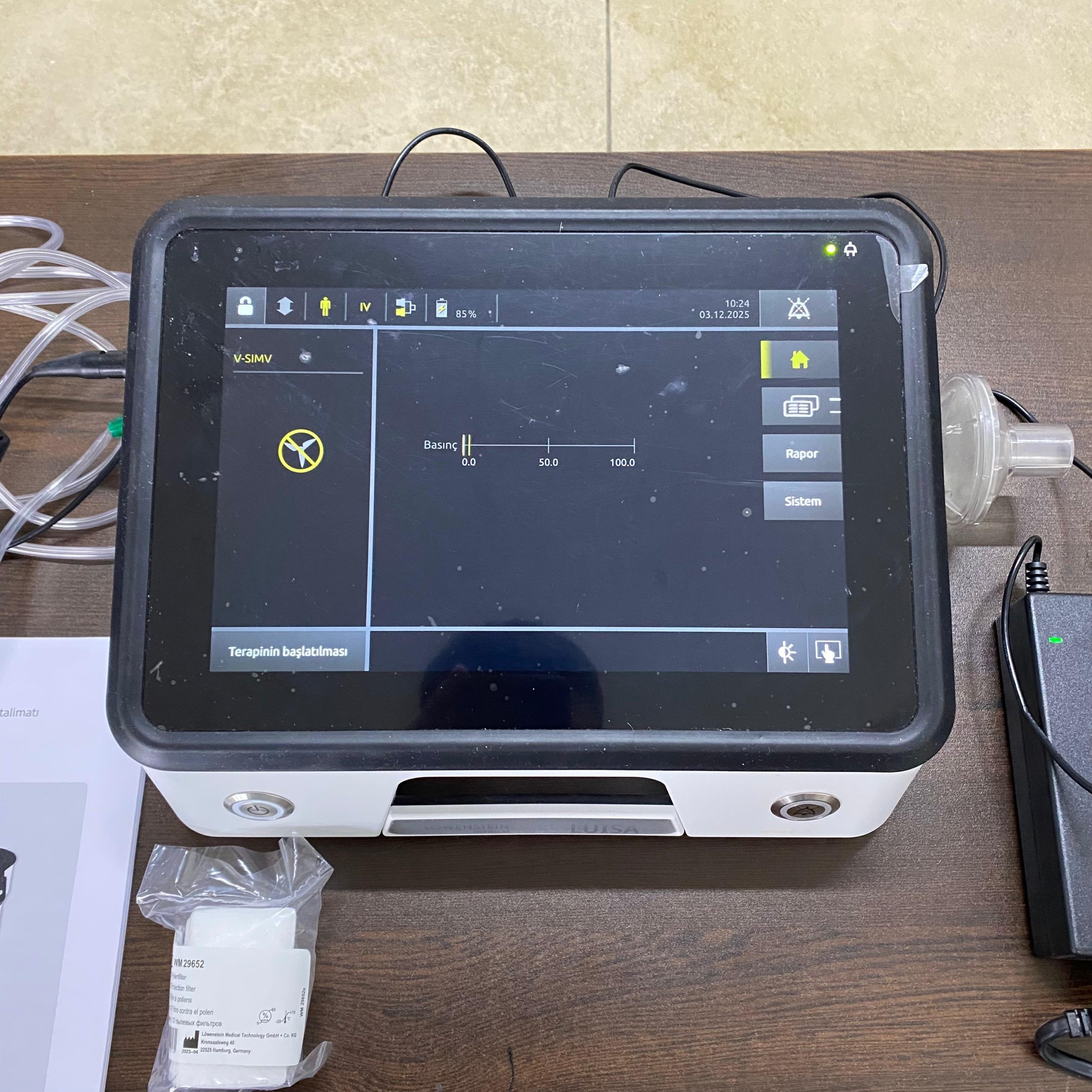 Secondhand Löwenstein Luisa LM150TD Home Mechanical Ventilator - Image 4
