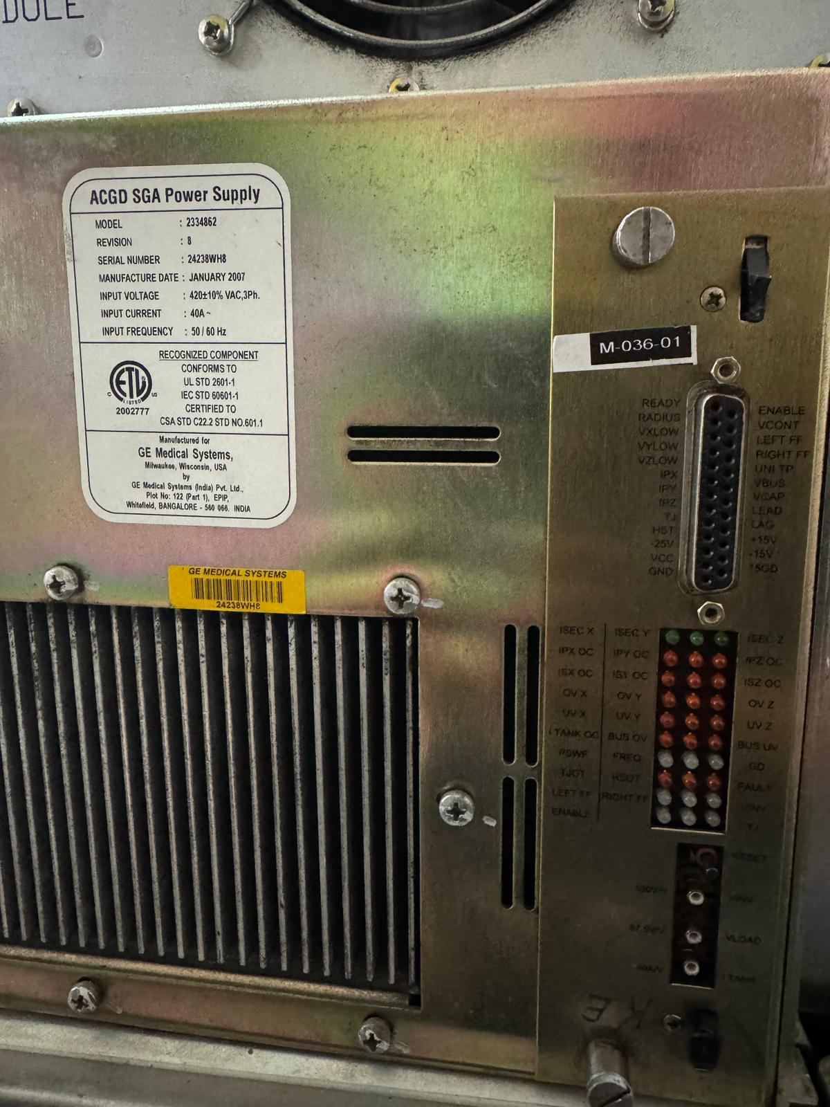 Secondhand GE 2334862 ACGD SGA Power Supply