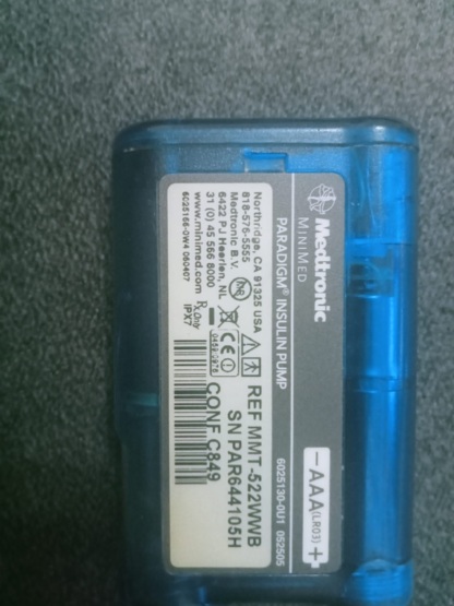 Secondhand Medtronic Minimed Paradigm MMT-522WWB Insulin Pump - Image 5