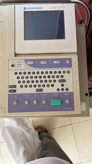 Secondhand Nihon Kohden Cardiofax Q ECG-9132K 12 Channel ECG Device