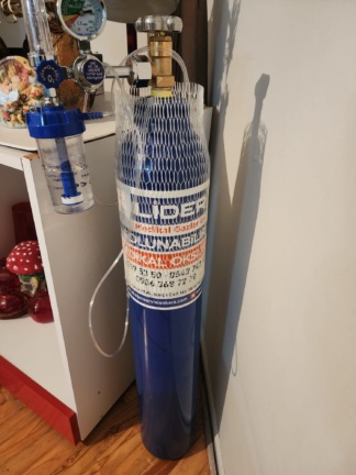Secondhand Sesan MT-016 10 Liters Steel Oxygen Cylinder with Valve