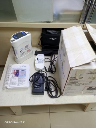 Secondhand Caire Freestyle Comfort 2.3kg Portable Oxygen Concentrator