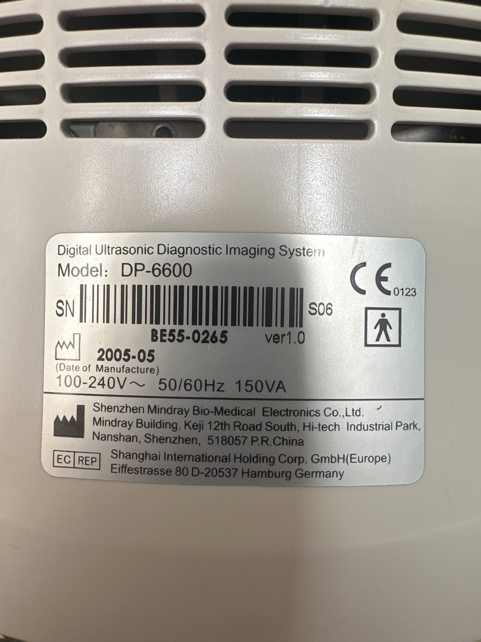 Secondhand Mindray DP-6600 Ultrasound Machine - Image 2