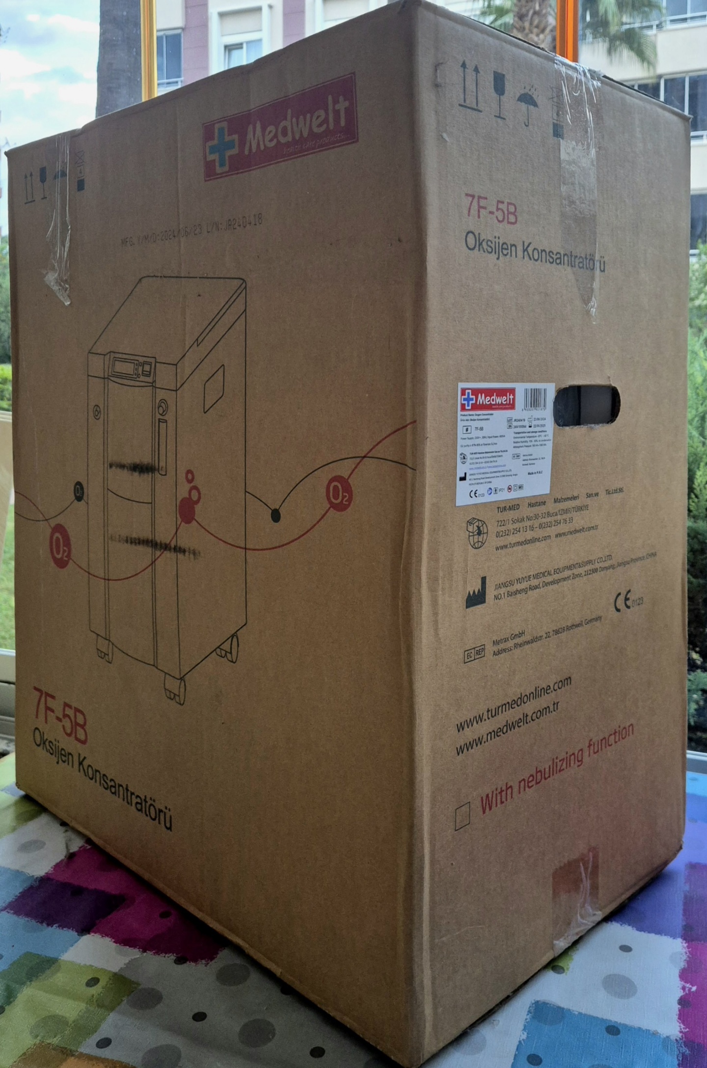 Secondhand Medwelt 7F-5B 5L/min Oxygen Concentrator