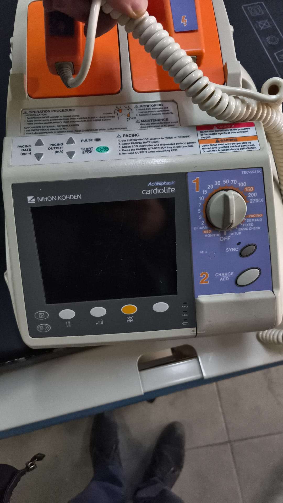 Secondhand Nihon Kohden Cardiolife TEC-5531K Monitor Defibrillator - Image 2