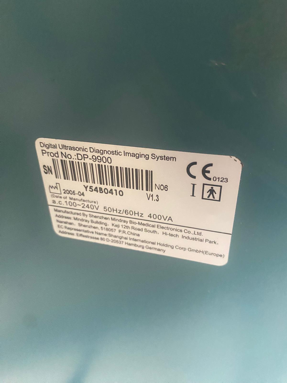 Secondhand Mindray DP-9900 Ultrasound Machine - Image 4