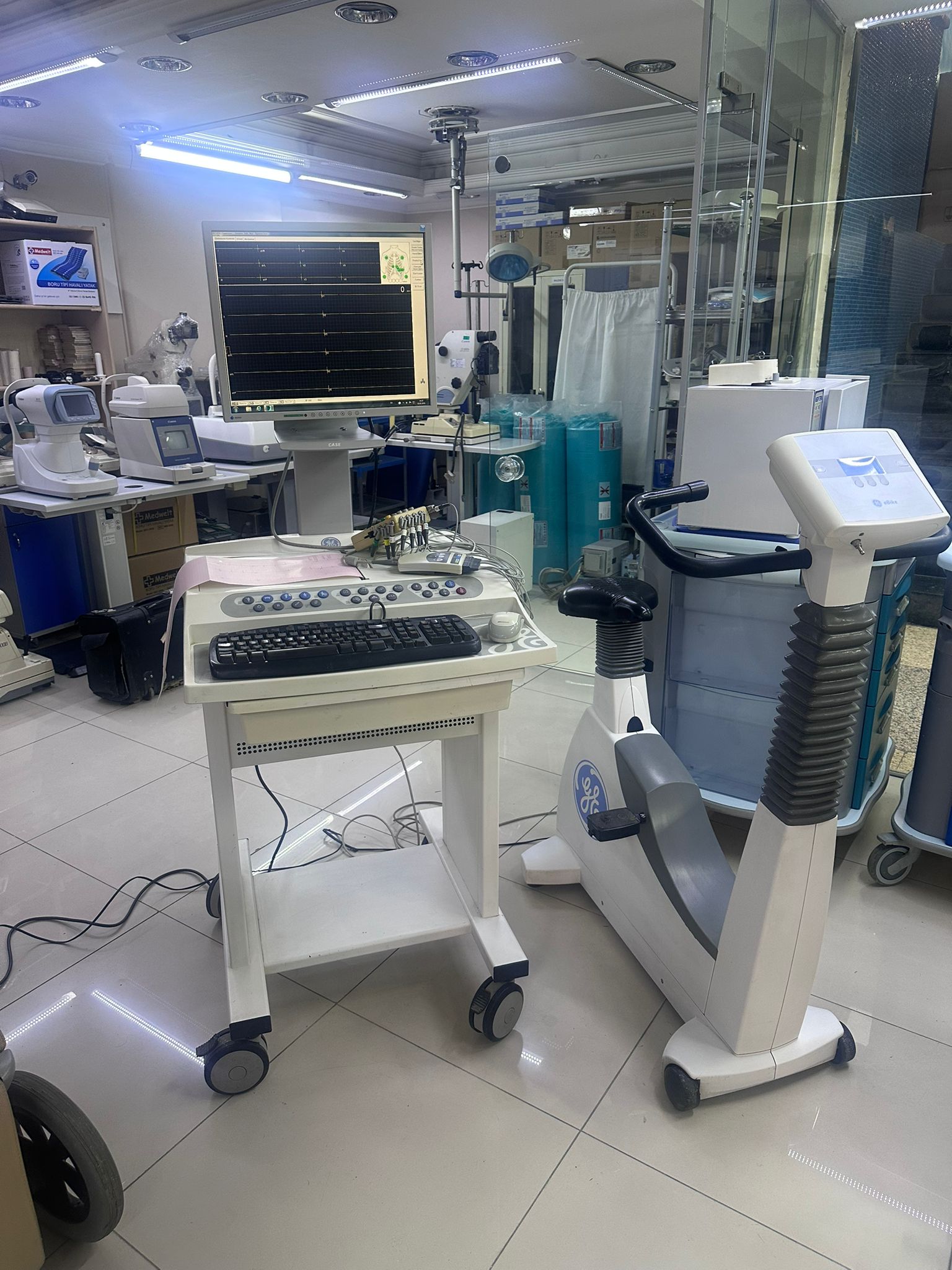 Secondhand GE Case Stress ECG Device