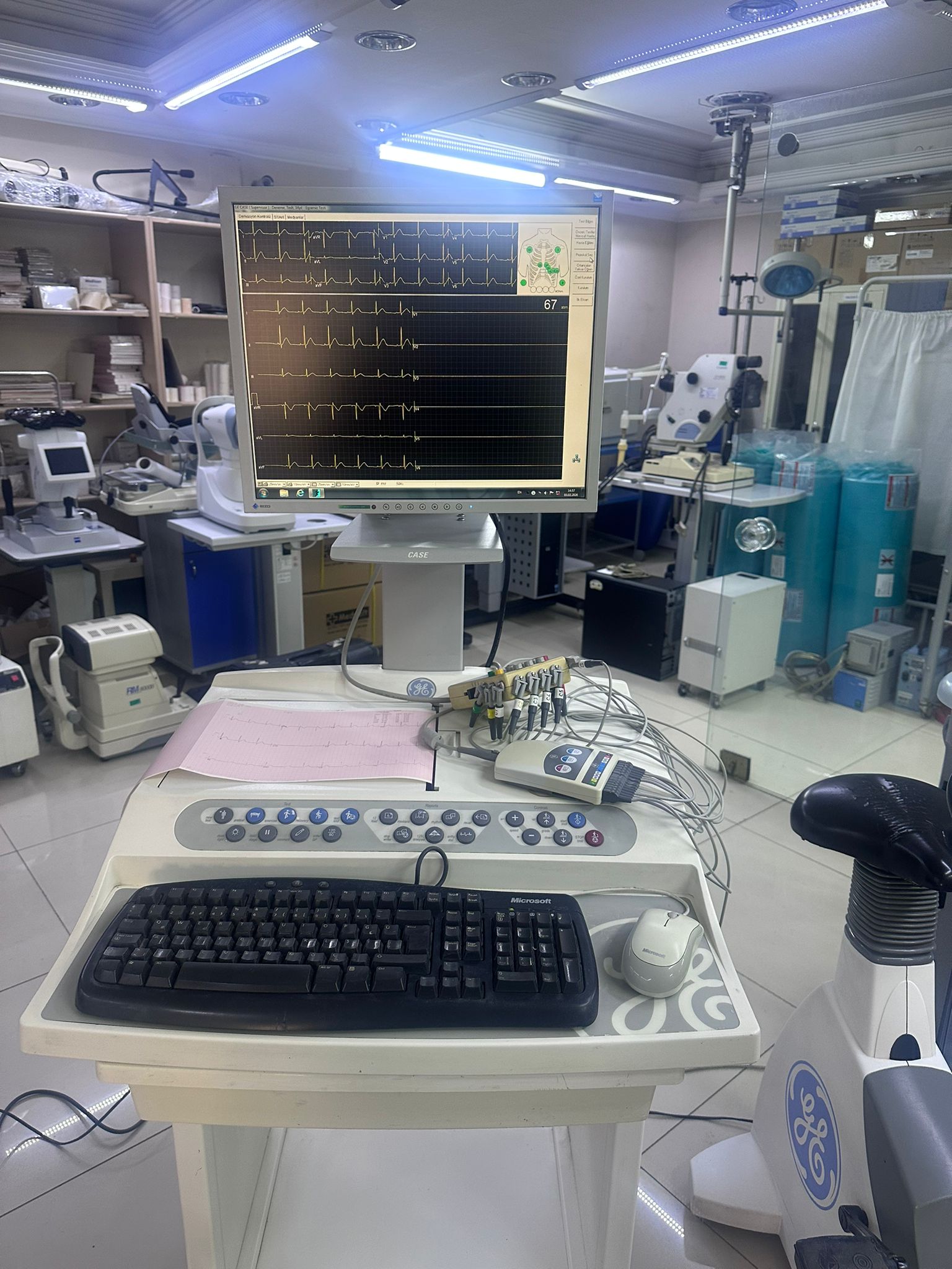 Secondhand GE Case Stress ECG Device - Image 3