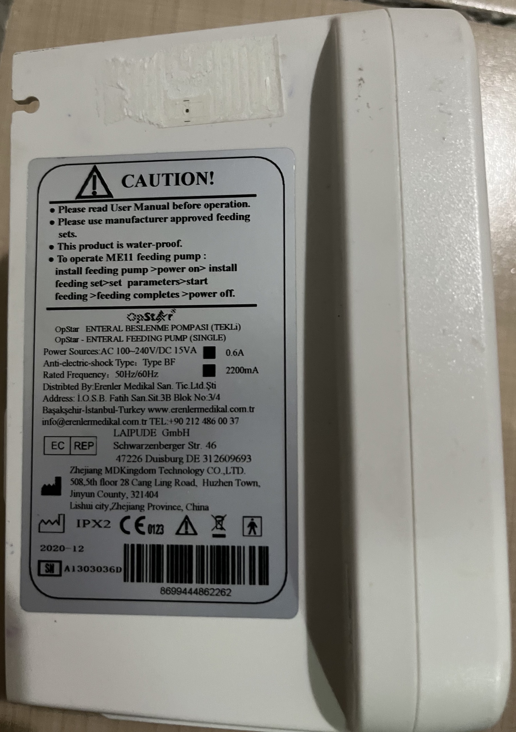 İkinci El Opstar Enteral Beslenme Pompası - Görsel 5