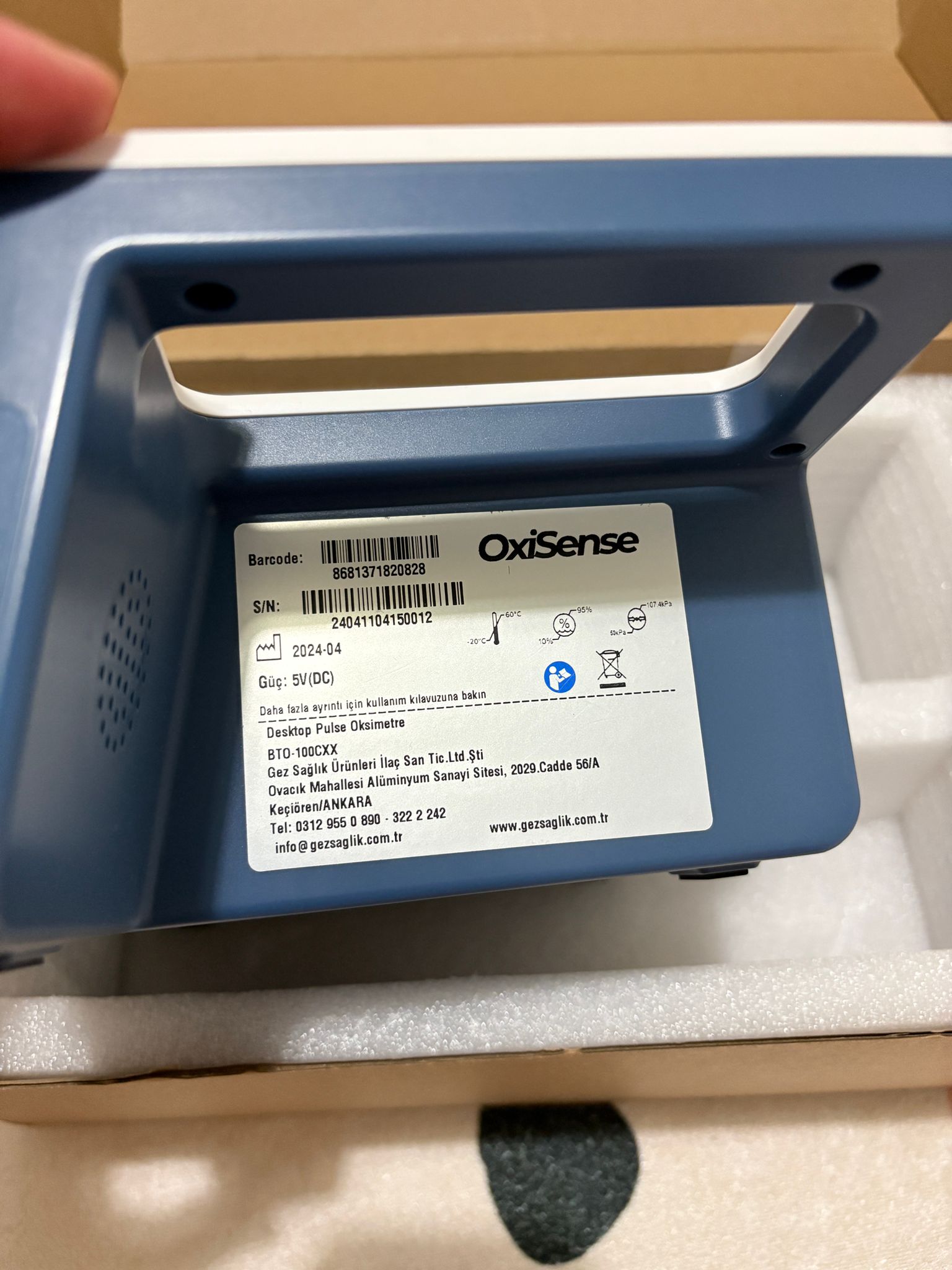 İkinci El Oxisense BTO-100CXX Konsol Tipi Pulse Oksimetre - Görsel 3