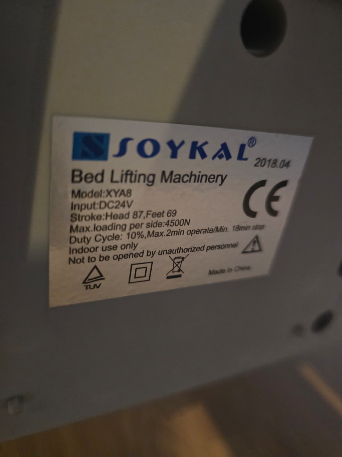 Secondhand Sesan HK-009 Dual Motor Patient Bed - Image 2