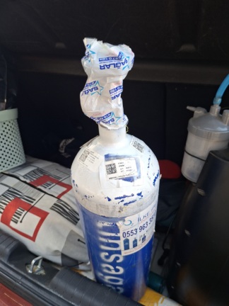 Secondhand Sesan MT-015 5 Liters Steel Oxygen Cylinder with Valve