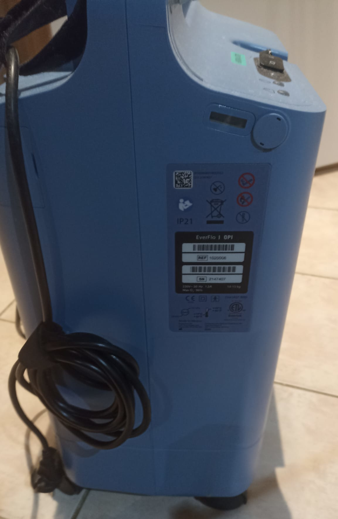 İkinci El Philips Respironics Everflo 5L/dk Oksijen Konsantratörü - Image 4