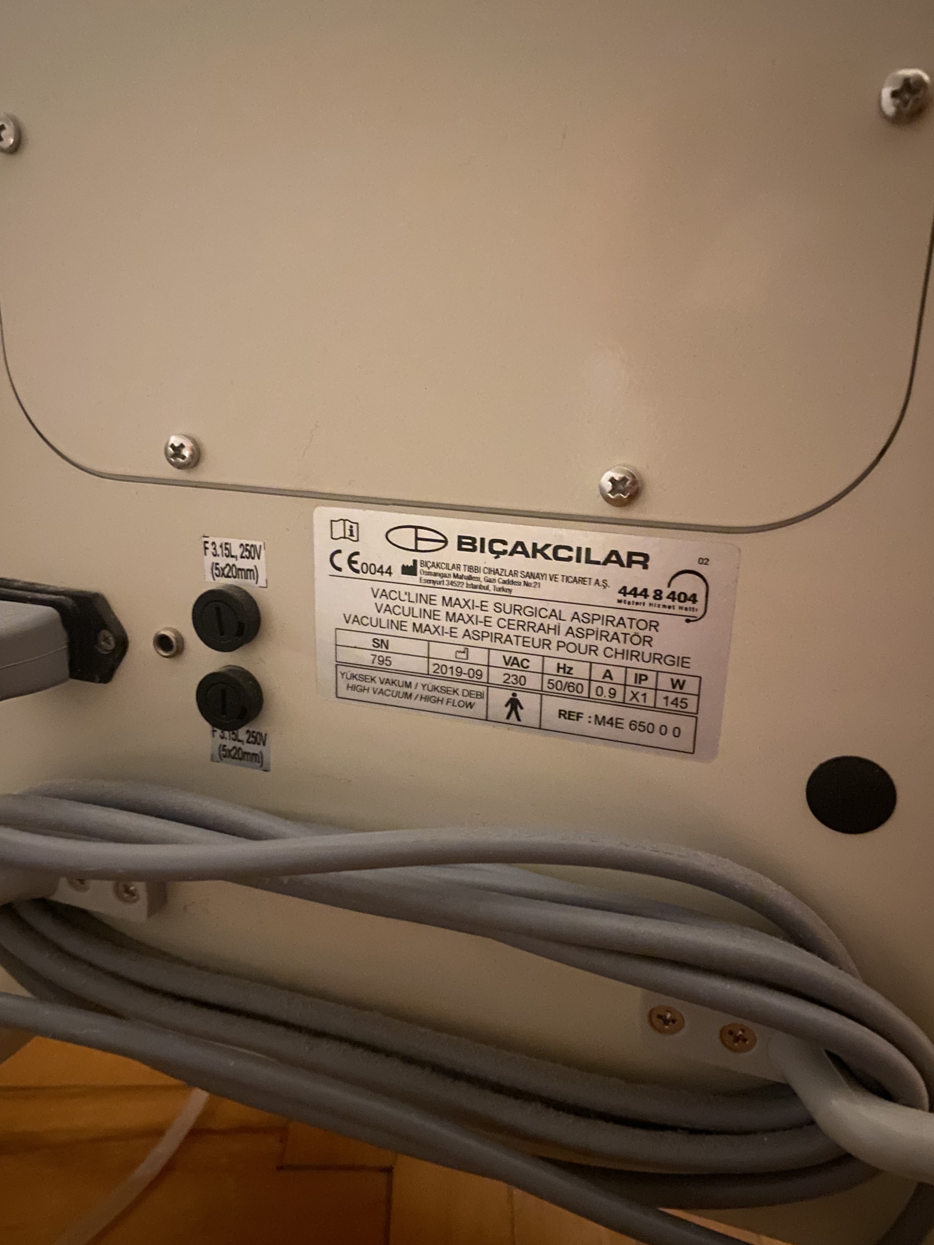 Secondhand Bıçakcılar Vaculine Maxi E Suction Device - Image 4
