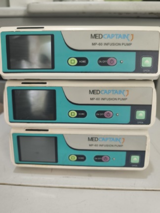 3 Pieces Secondhand Medcaptain MP-60 Infusion Pump