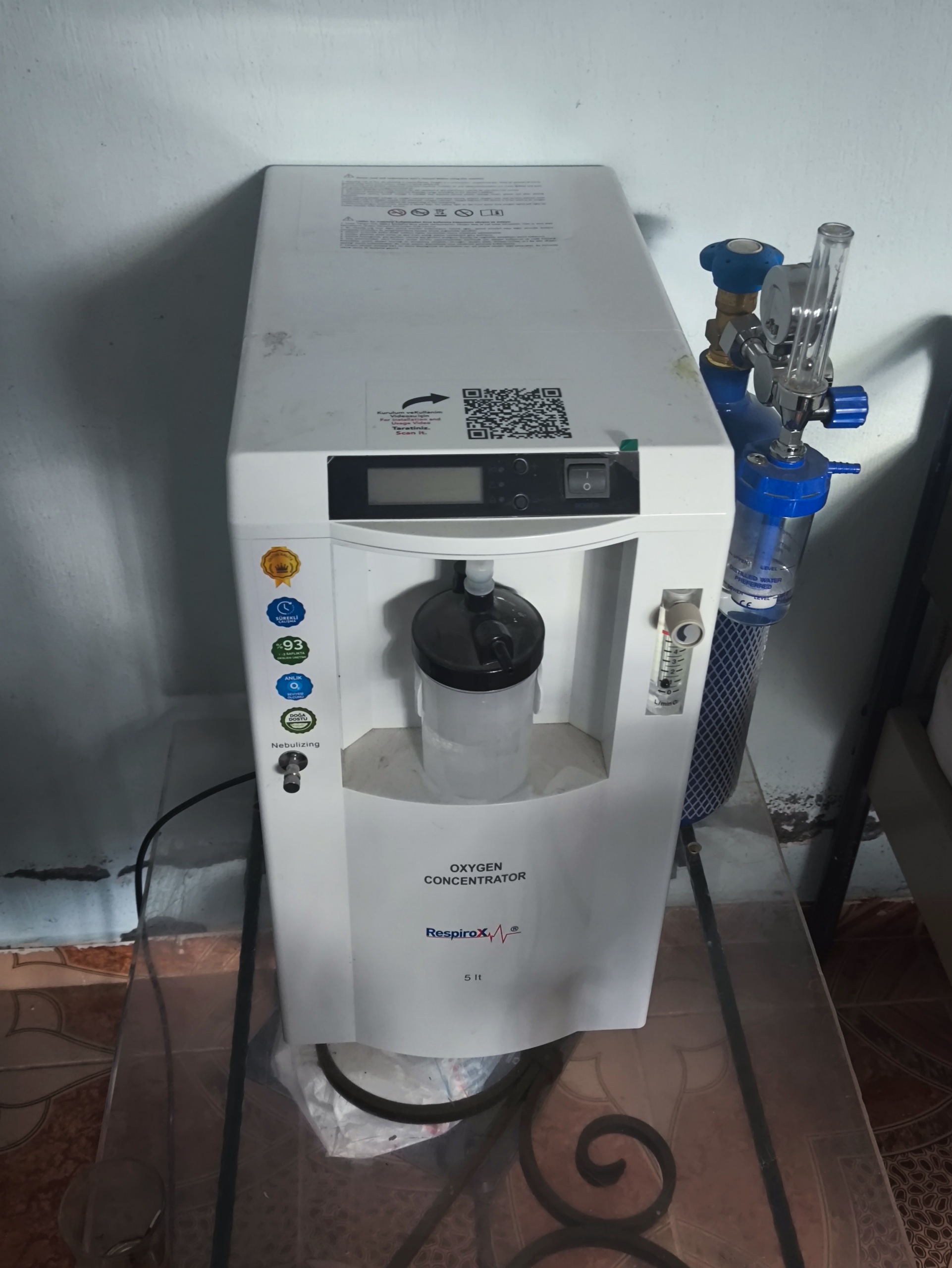 İkinci El Respirox JLO-590i 5L/dk Oksijen Konsantratörü - Görsel 5