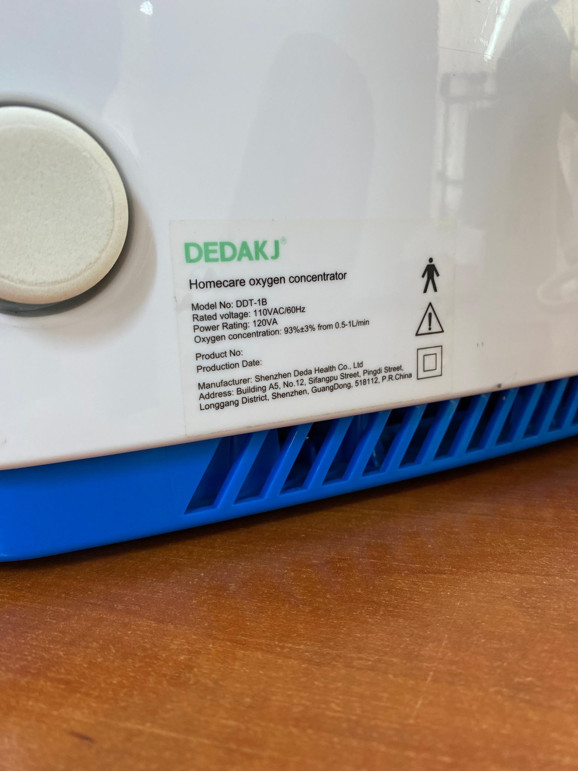 Secondhand Dedakj DDT-1B 6.5kg Portable Oxygen Concentrator - Image 5