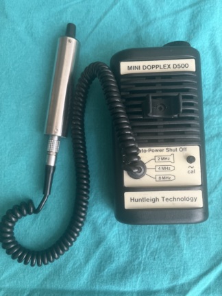 Secondhand Huntleigh Mini Dopplex D500 Handheld Vascular Doppler