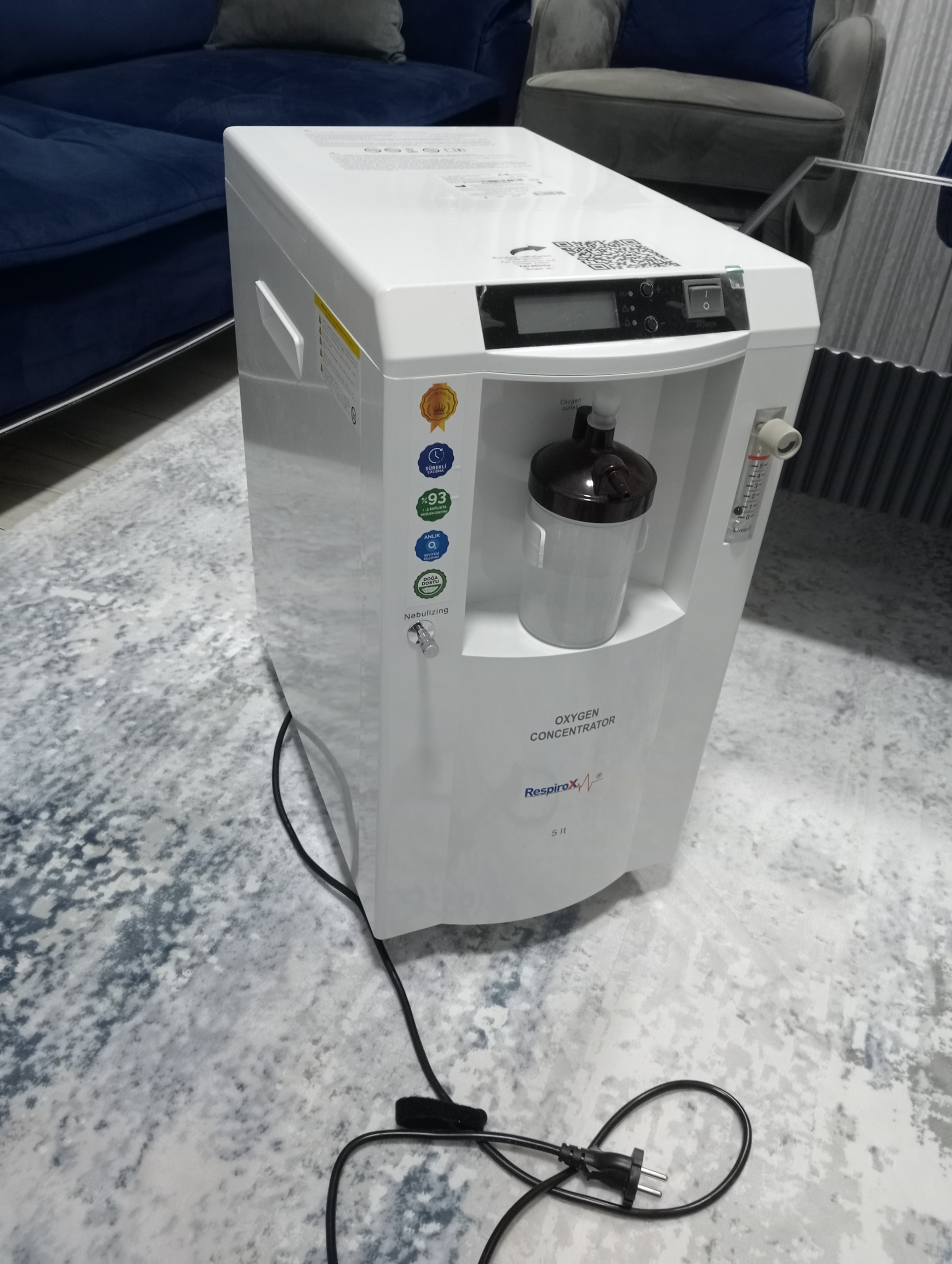 Secondhand Respirox JLO-590i 5L/min Oxygen Concentrator - Image 2