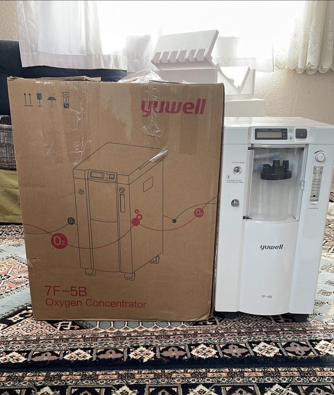 Secondhand Yuwell 7F-5B 5L/min Oxygen Concentrator