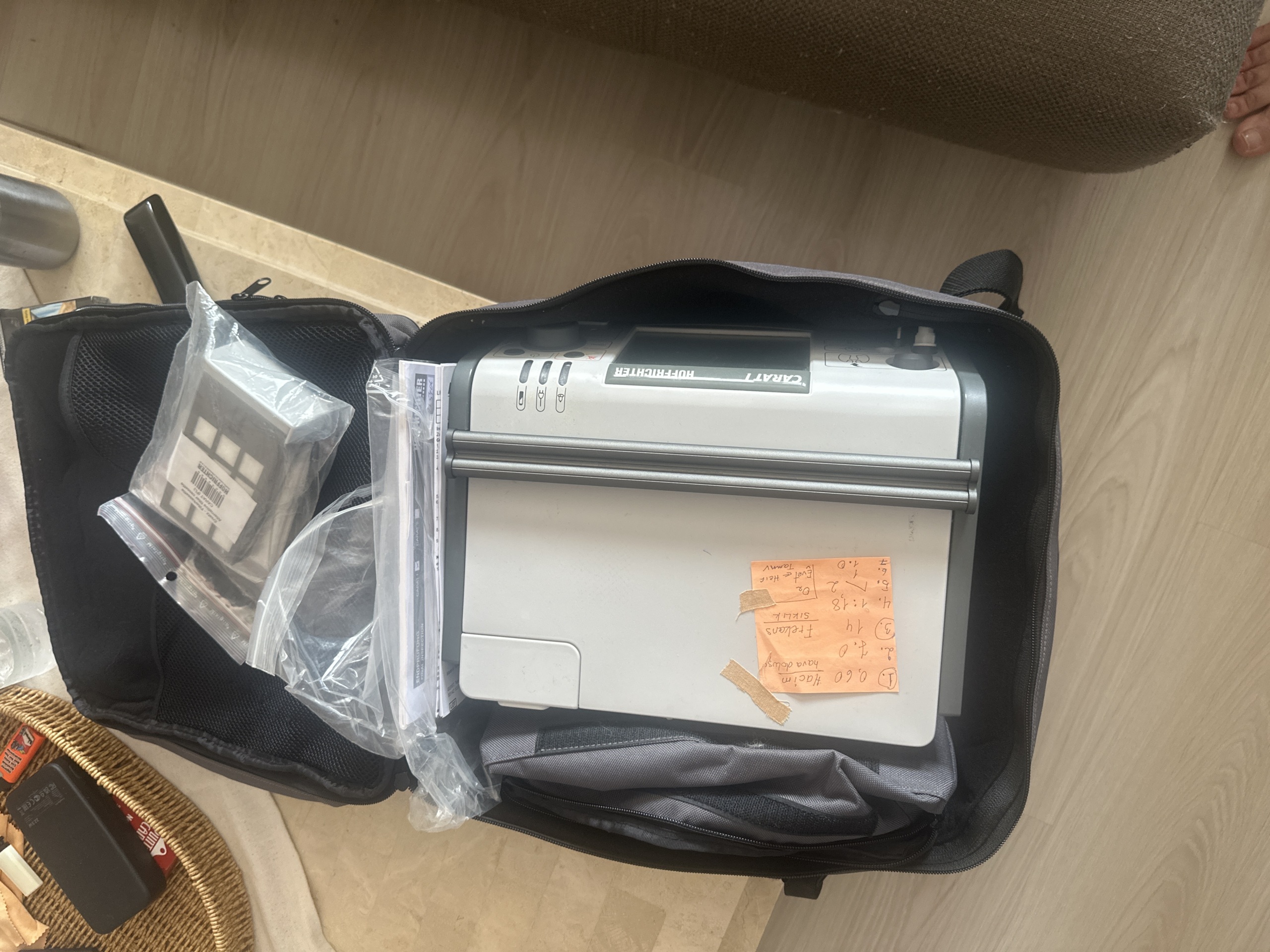 Secondhand Hoffrichter Carat I Home Mechanical Ventilator - Image 2