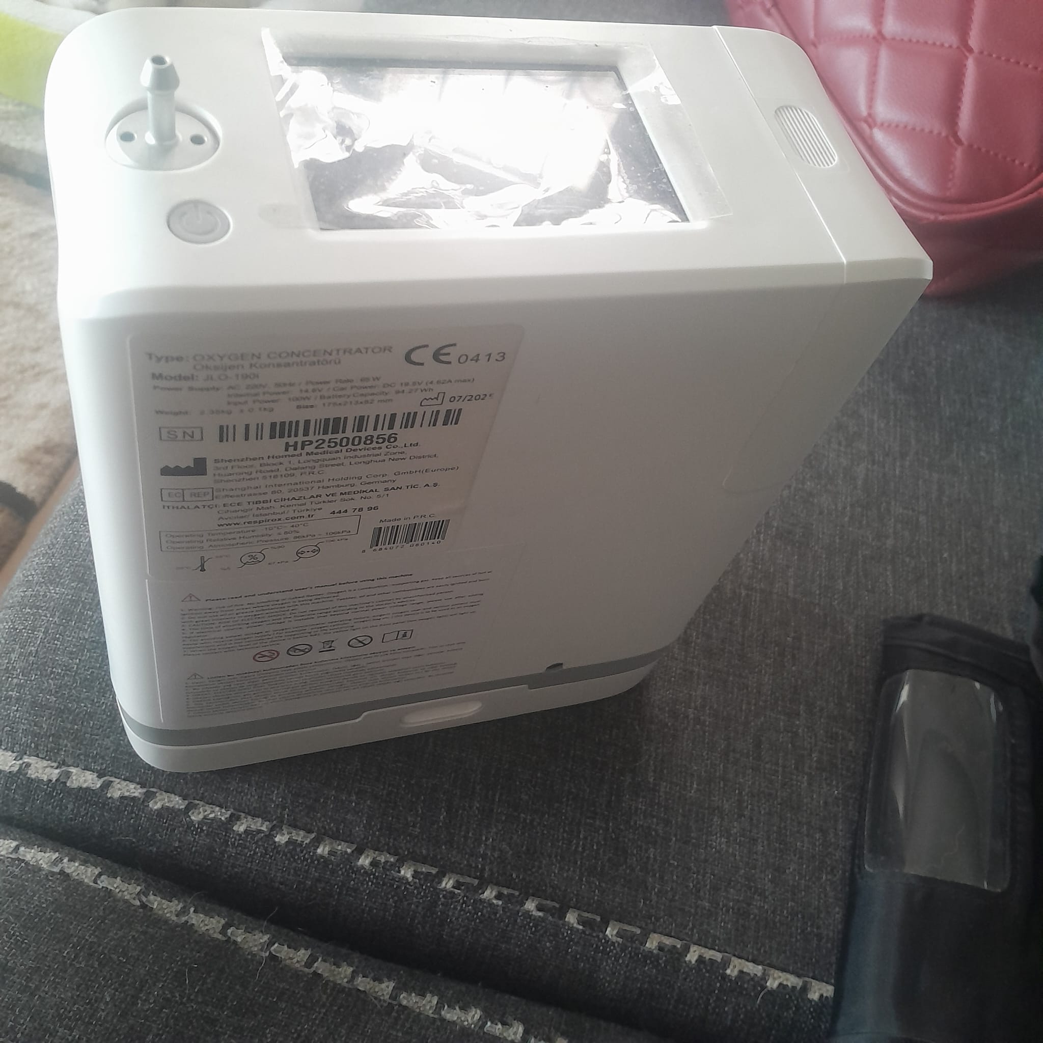 Secondhand Respirox JLO-190i 2.3kg Portable Oxygen Concentrator - Image 2